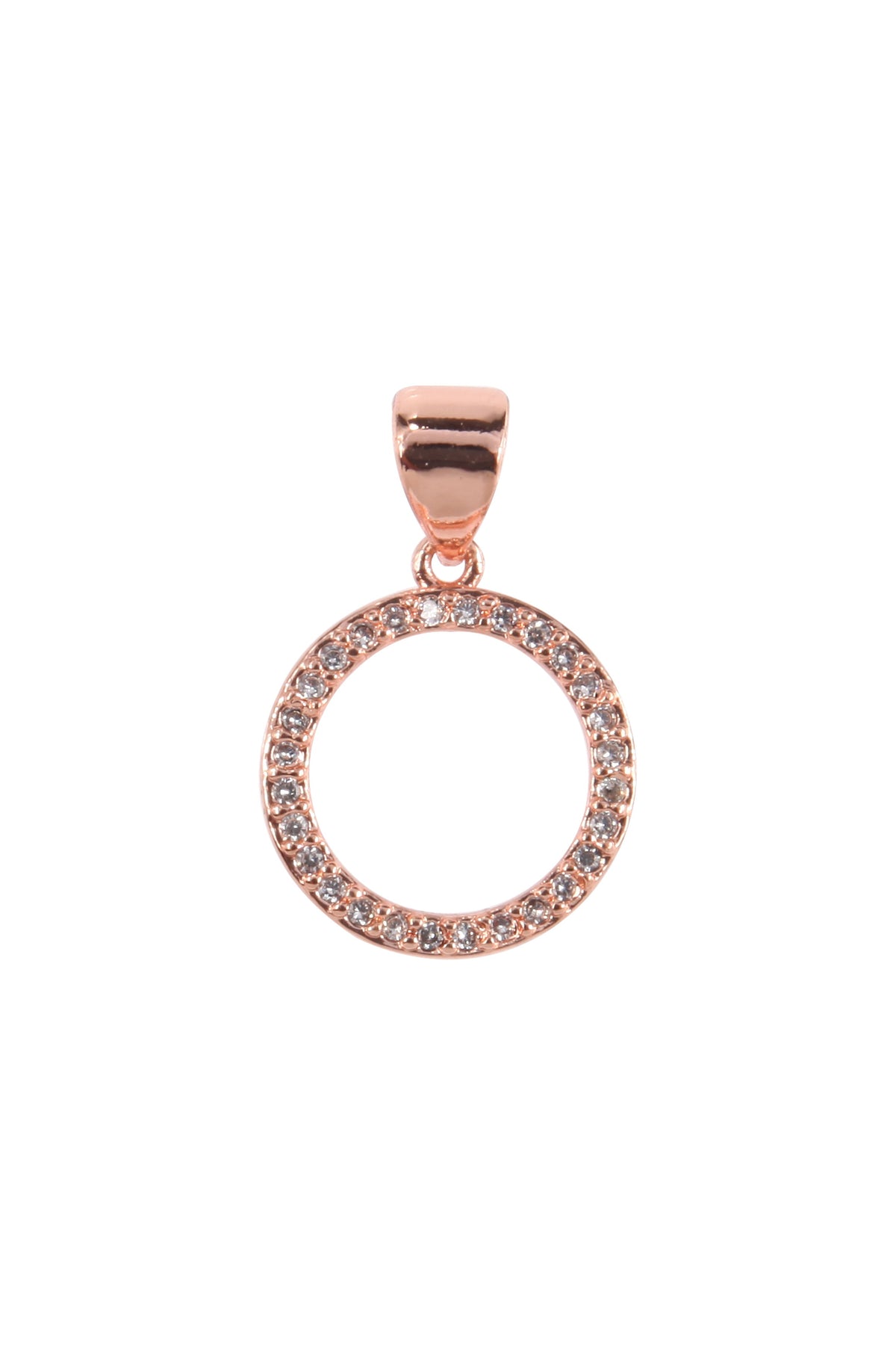 Circle Zircon Pendant For Bracelet BP0571