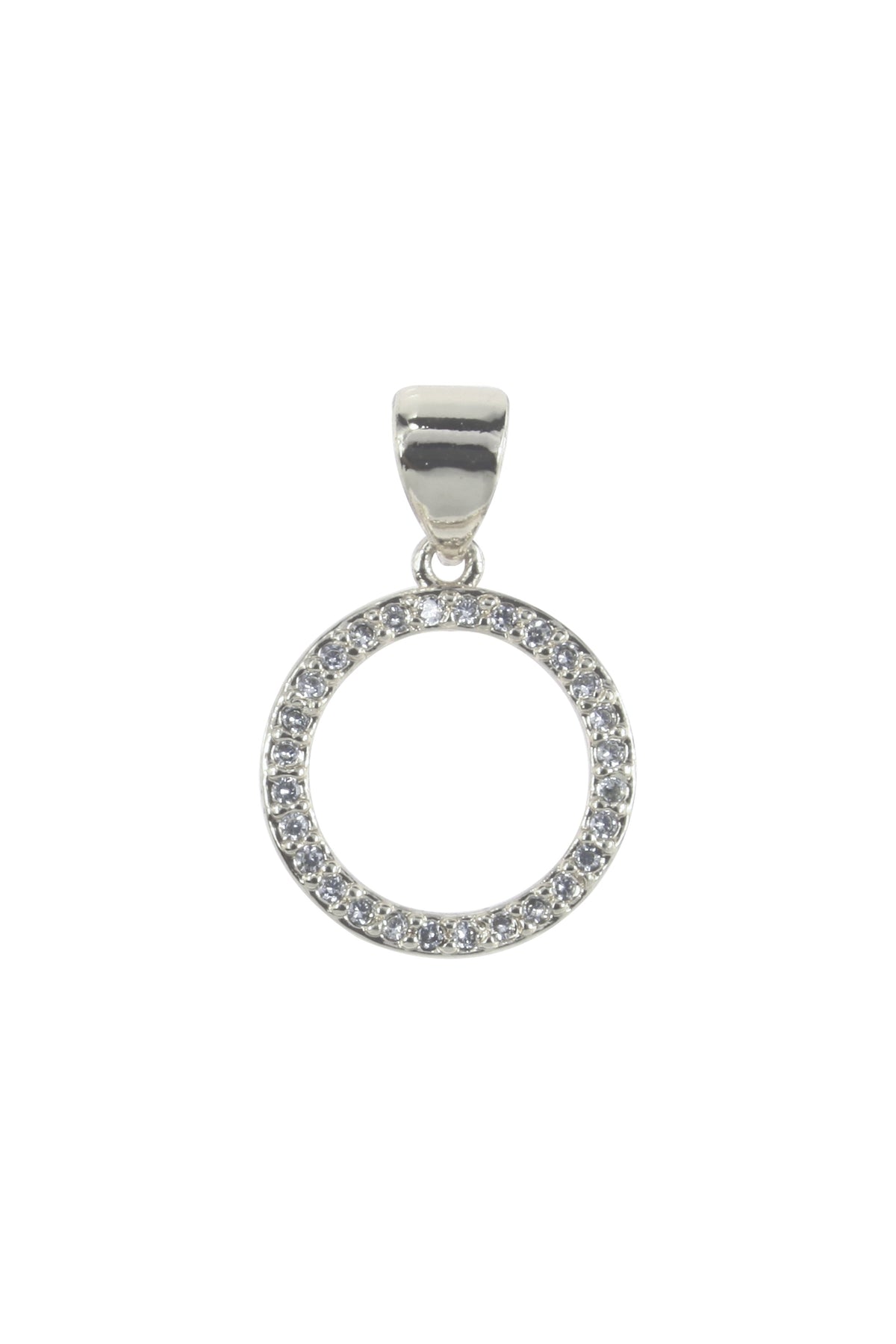 Circle Zircon Pendant For Bracelet BP0571