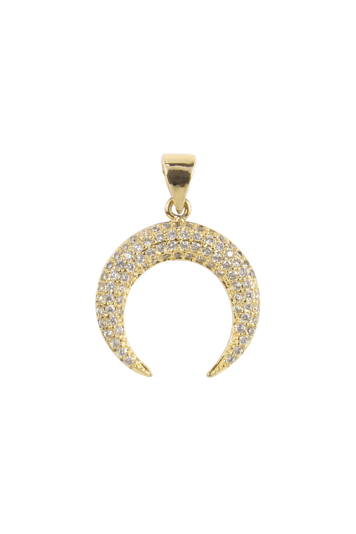 Mini-Moon Zircon Pendant For Bracelet BP0572