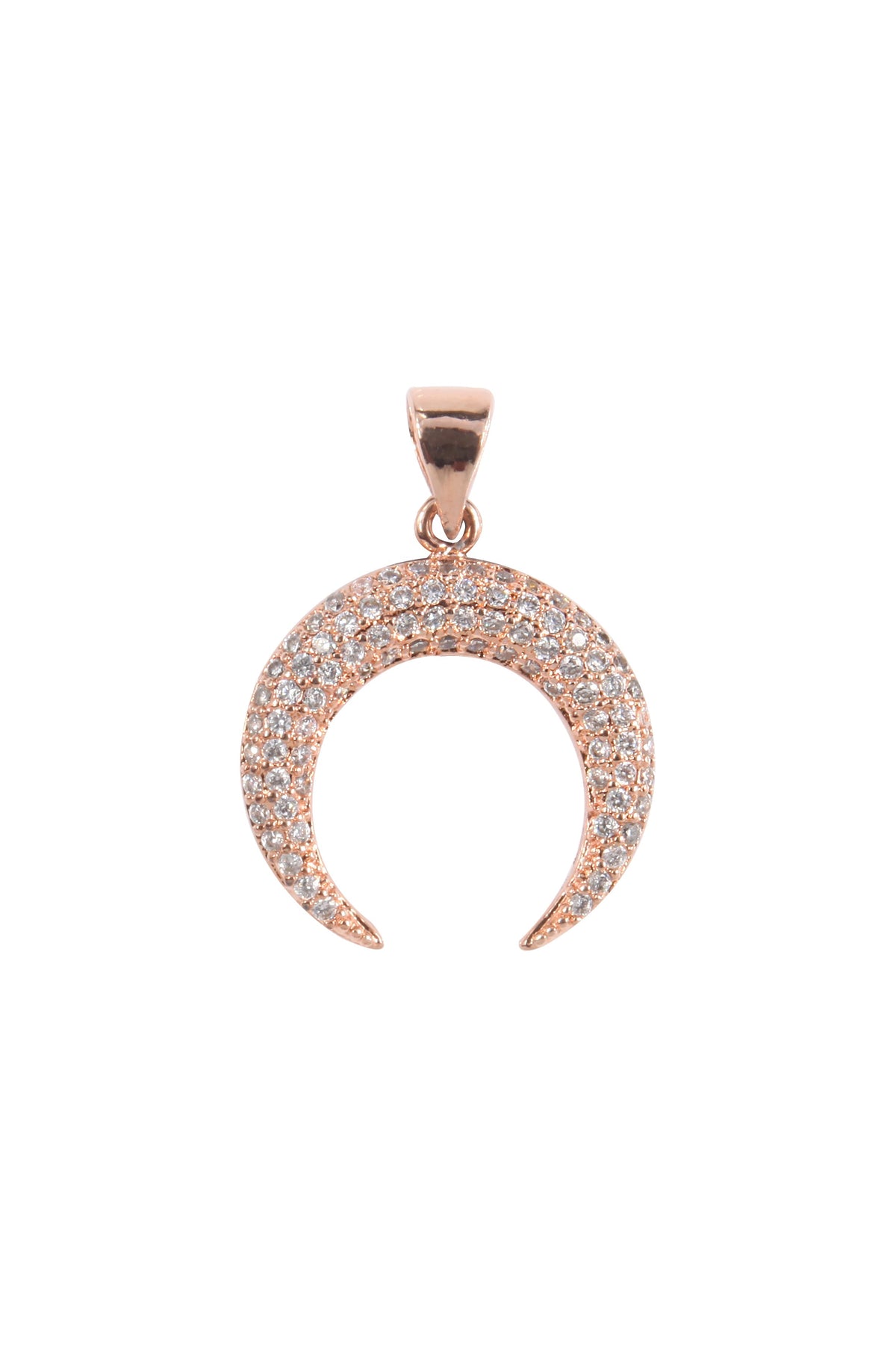 Mini-Moon Zircon Pendant For Bracelet BP0572