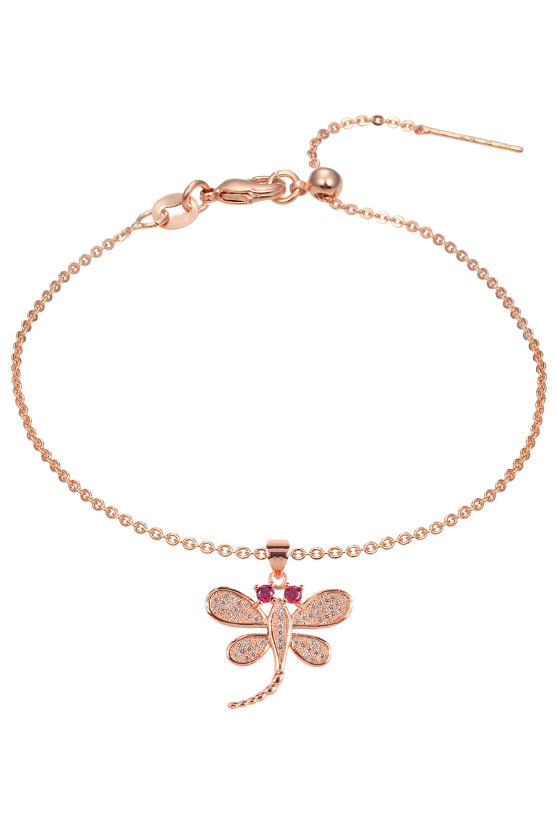 Dragonfly Zircon Pendant Bracelet BP0577