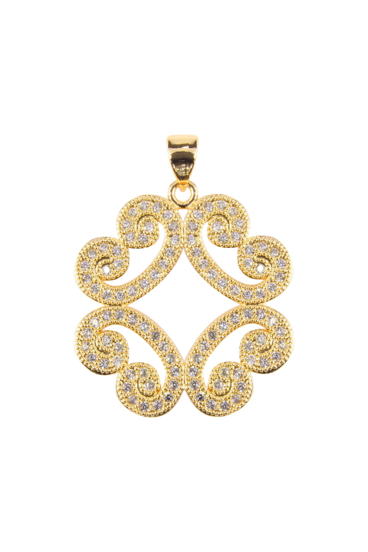 Flower Zircon Pendant For Bracelet BP0578