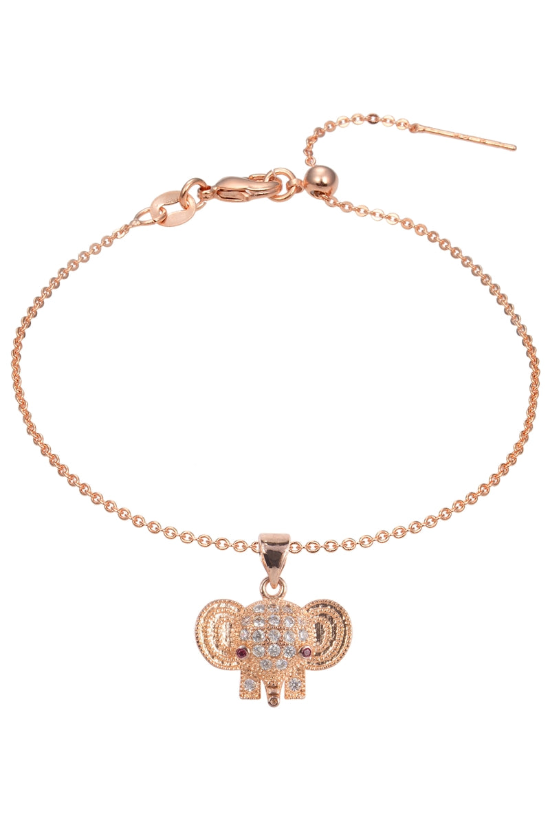 Elephant Zircon Pendant For Bracelet BP0585