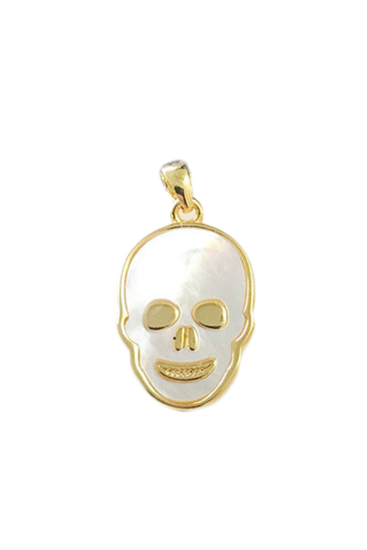 Skull Mother Of Pearl Pendant P0630