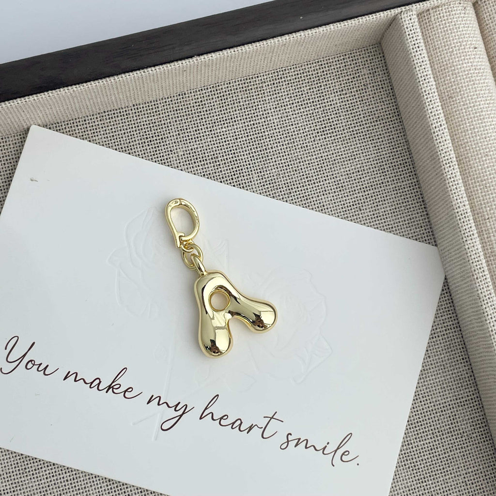 Alphabet Alloy Pendant P0676 - A