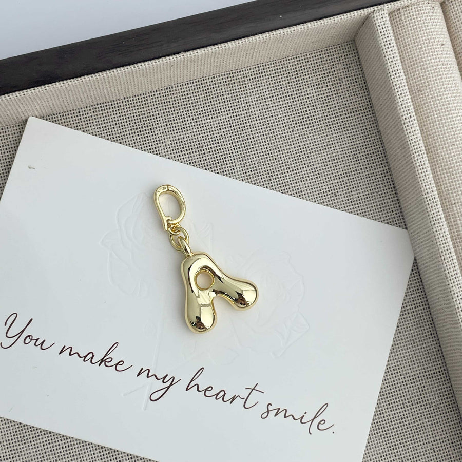 Alphabet Alloy Pendant P0676