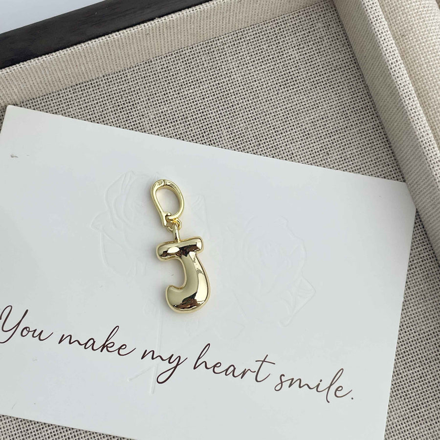 Alphabet Alloy Pendant P0676