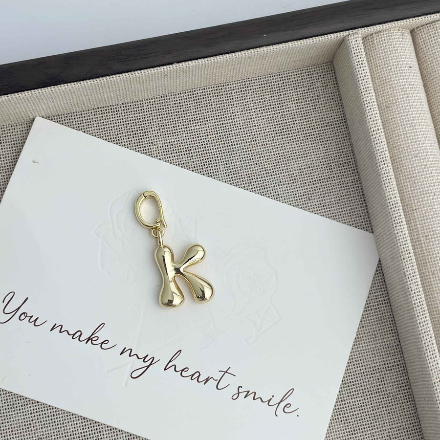 Alphabet Alloy Pendant P0676
