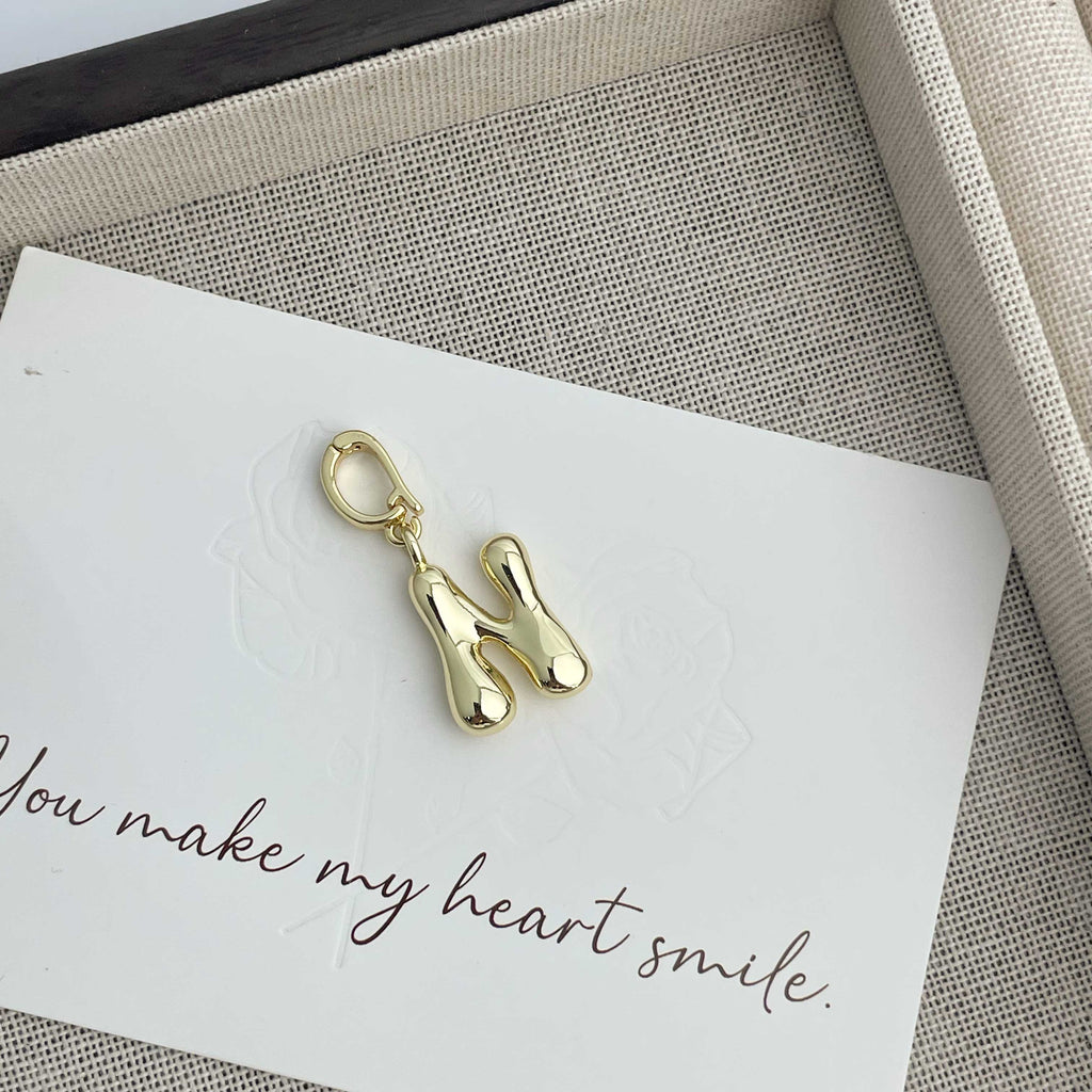Alphabet Alloy Pendant P0676 - N