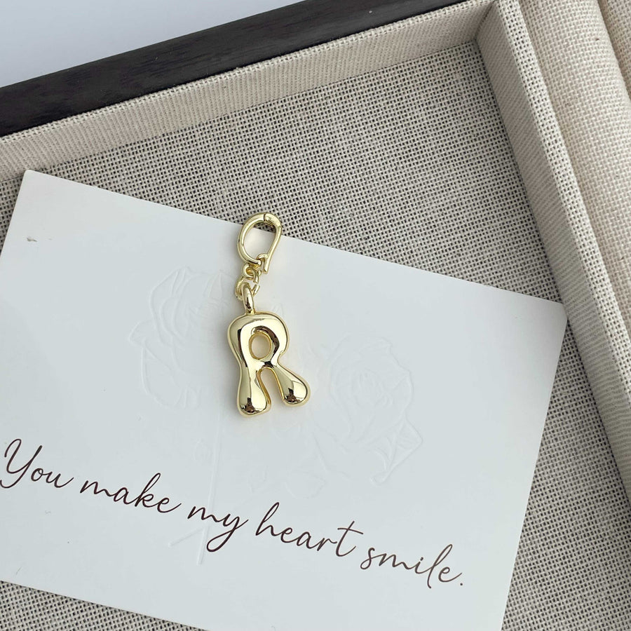 Alphabet Alloy Pendant P0676