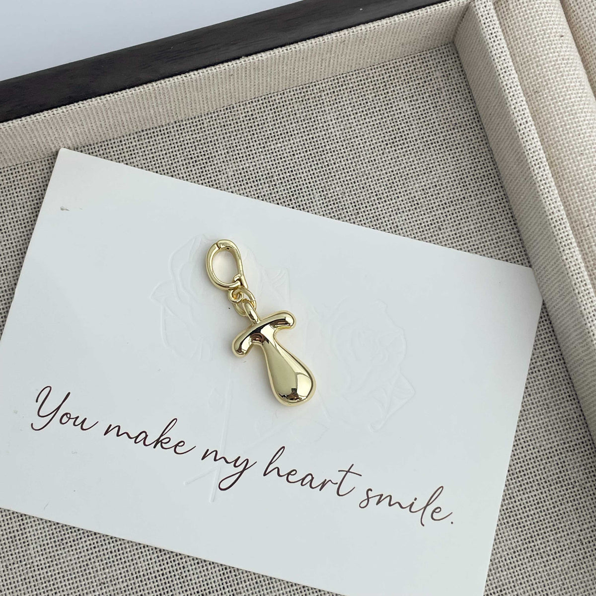 Alphabet Alloy Pendant P0676 - T