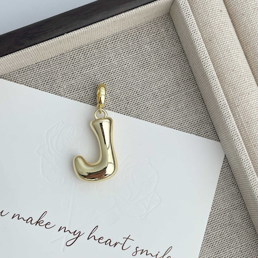 Large Alphabet Alloy Pendant P0677