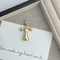 Large Alphabet Alloy Pendant P0677 - view 14
