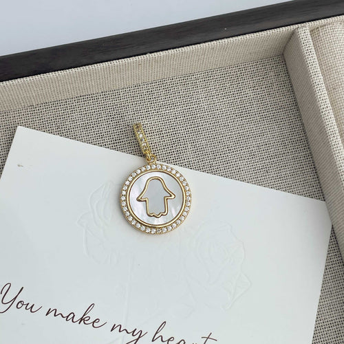 18K Gold-Plated Arrow Cubic Zirconia Pendant P0687 - product image