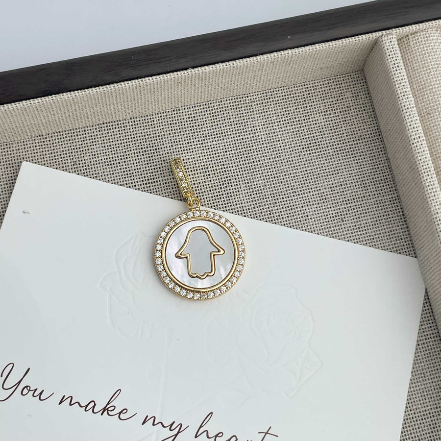 18K Gold-Plated Arrow Cubic Zirconia Pendant P0687