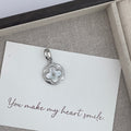 18K Gold-Plated Four Leaf Clover Cubic Zirconia Pendant P0692