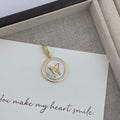 18K Gold-Plated Butterfly Cubic Zirconia Pendant P0697