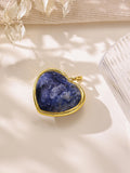 Heart-Shaped Mixed-Stone Pendant P0703 - view 4
