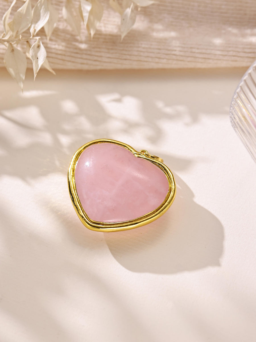 Heart-Shaped Mixed-Stone Pendant P0703