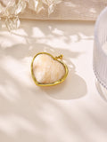 Heart-Shaped Mixed-Stone Pendant P0703