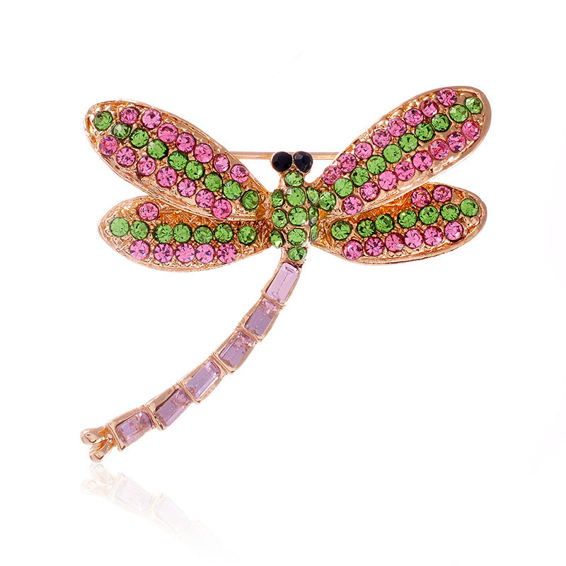 Dragonfly Rhineston Brooch P1169