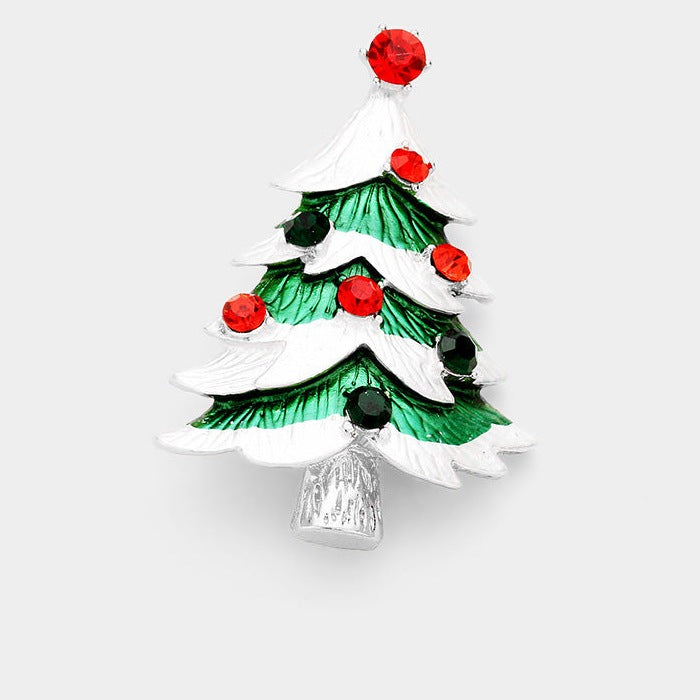 Christmas Tree Brooch P1293