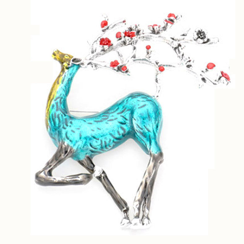 Deer Alloy Brooch P1146