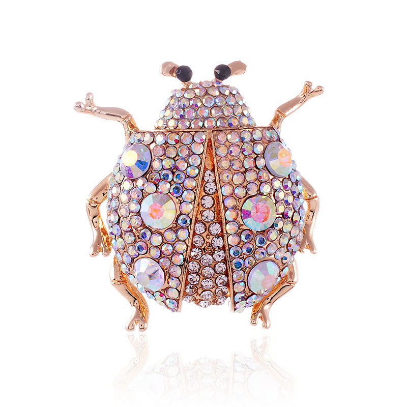 Beetle Rhinestone Brooch PA1515