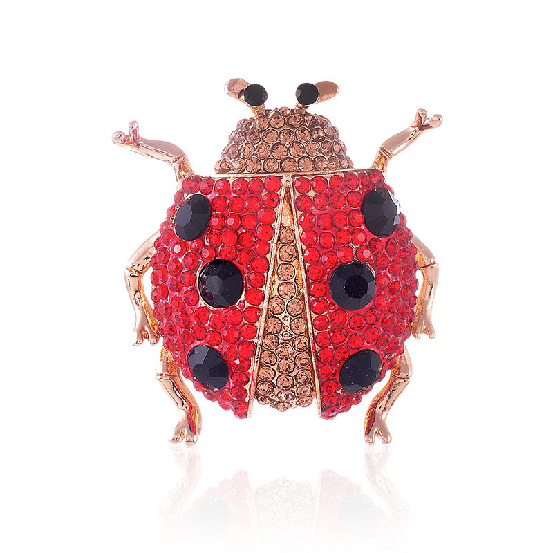 Beetle Rhinestone Brooch PA1515