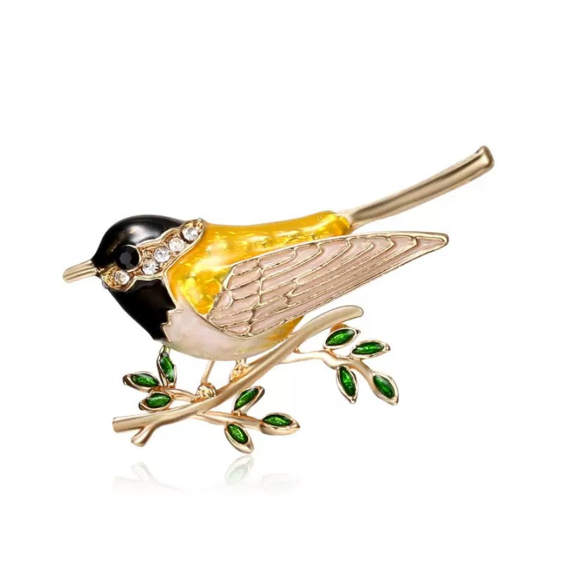 Alloy Bird Enamel Brooch PA3177