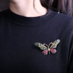 Butterfly Rhinestone Brooch PA3179