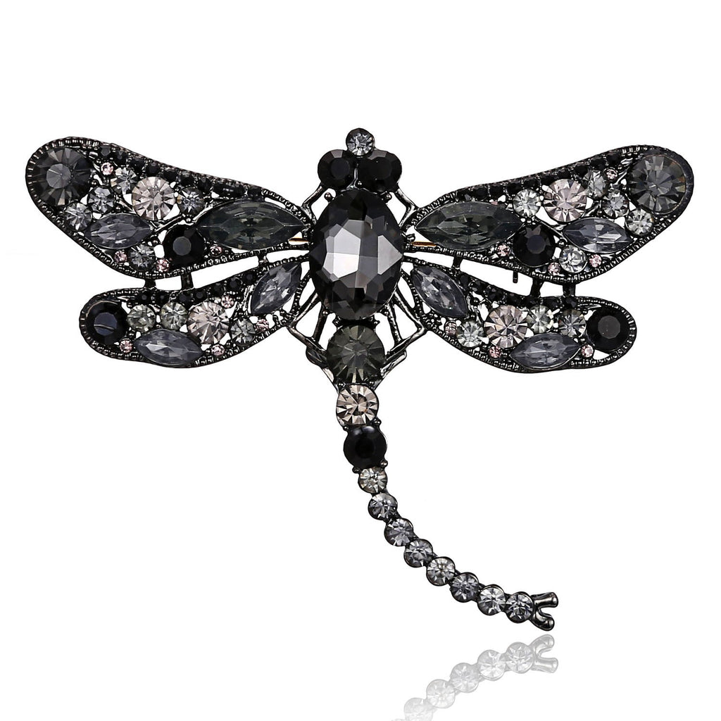 Rhinestone Dragonfly Brooch PA3211 - Large PA3211