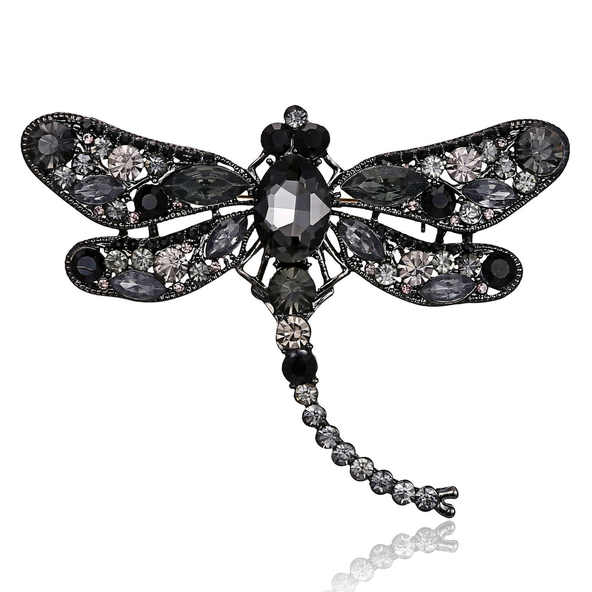 Rhinestone Dragonfly Brooch PA3211 - Large PA3211