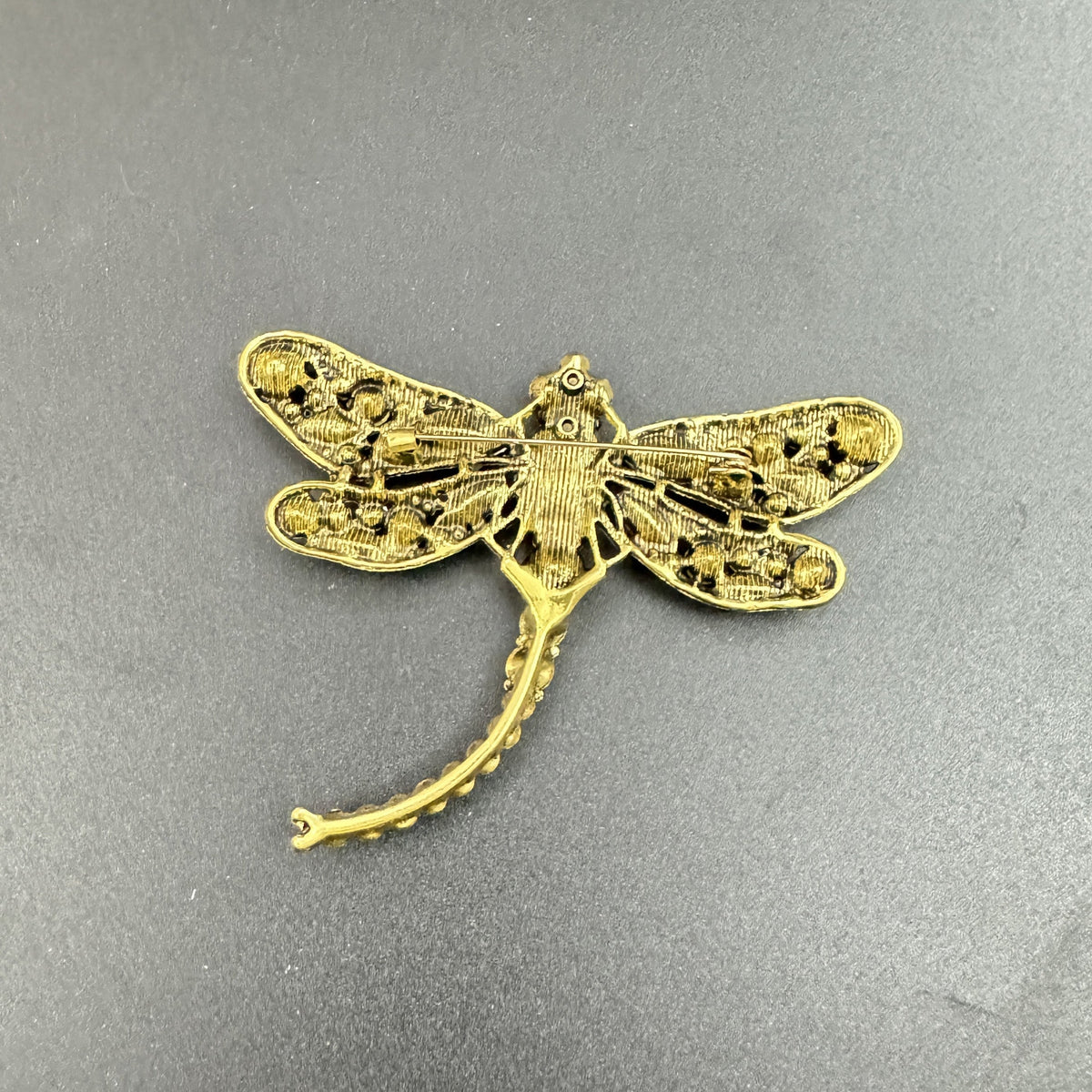 Rhinestone Dragonfly Brooch PA3211 - Large PA3211