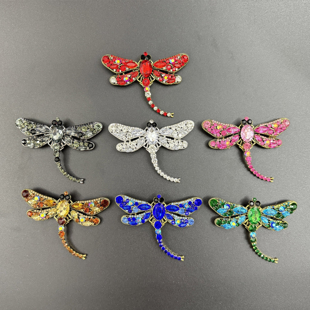 Rhinestone Dragonfly Brooch PA3211 - Large PA3211