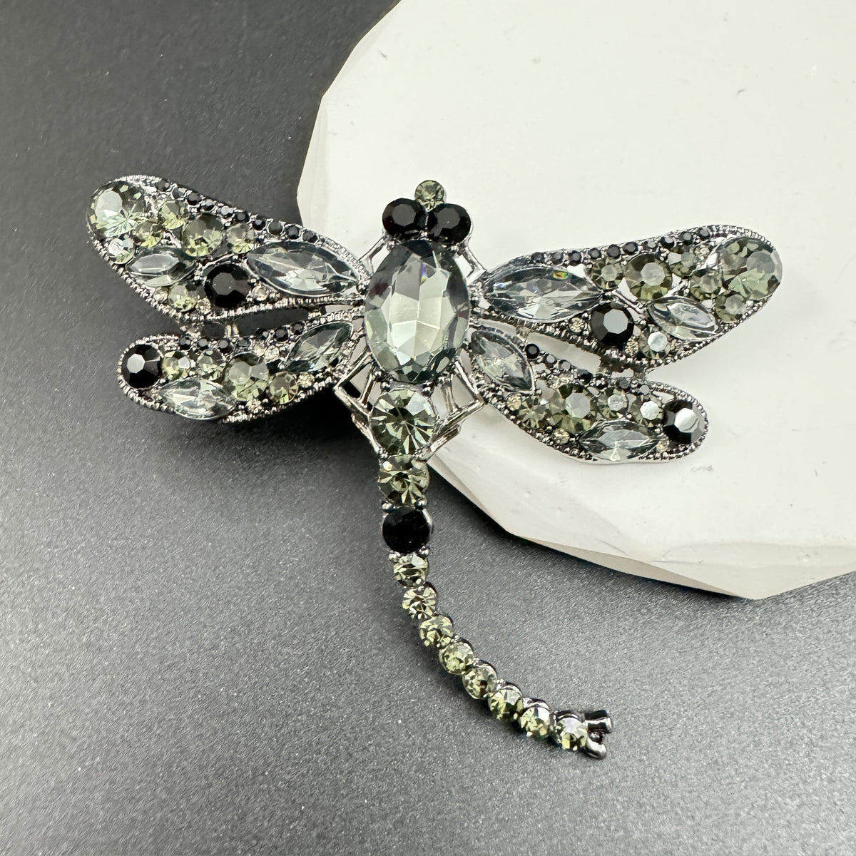 Rhinestone Dragonfly Brooch PA3211 - Large PA3211