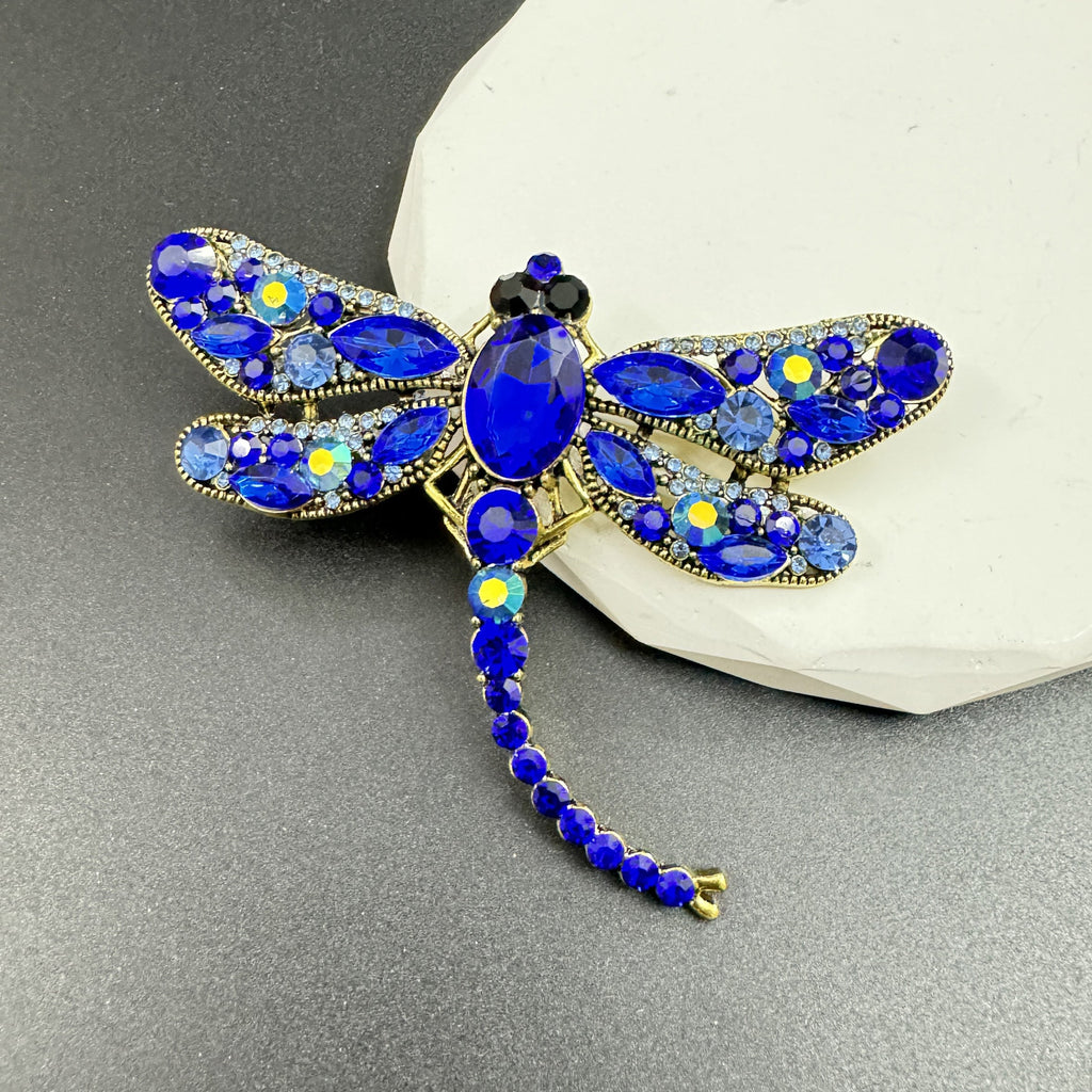 Rhinestone Dragonfly Brooch PA3211 - Large PA3211