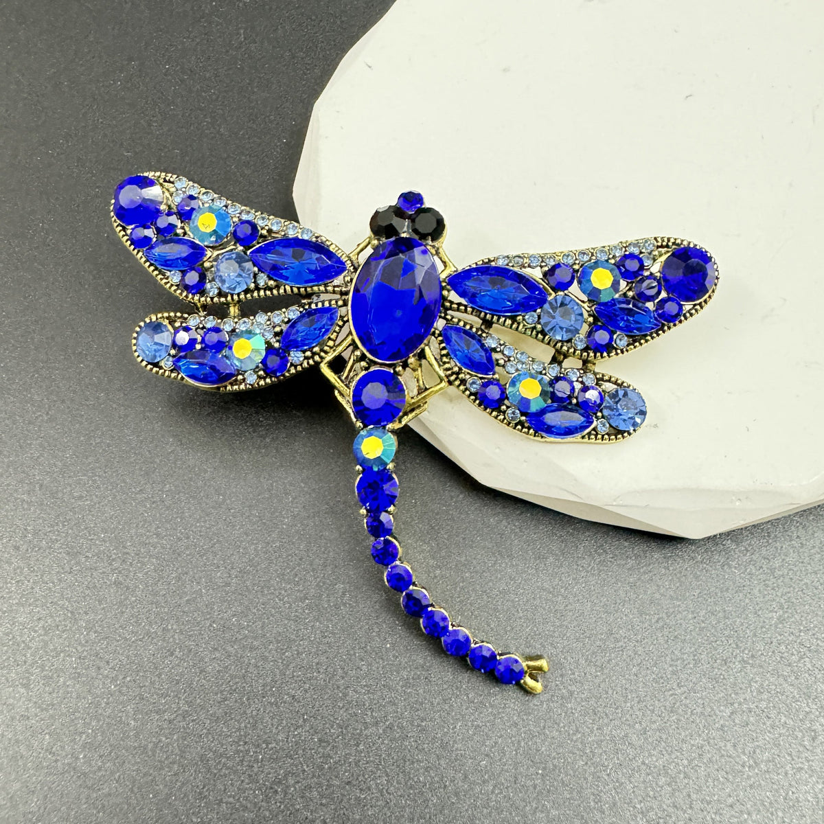 Rhinestone Dragonfly Brooch PA3211 - Large PA3211