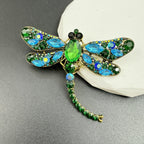 Rhinestone Dragonfly Brooch PA3211 - Large PA3211