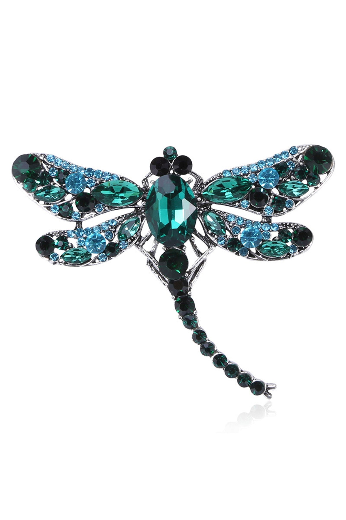 Rhinestone Dragonfly Brooch PA3211 - Large PA3211