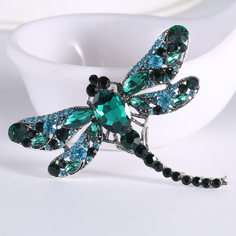 Rhinestone Dragonfly Brooch PA3211 - Large PA3211