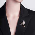 Alloy Bird Brooch PA3256