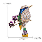 Alloy Bird Brooch PA3256