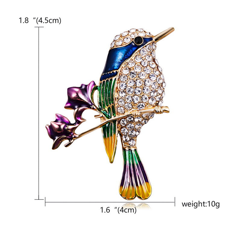 Alloy Bird Brooch PA3256