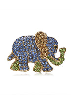 Rhinestone Elephant Brooch PA3260