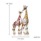 Alloy Two Giraffe Brooch PA3261