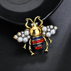 Bee Alloy Pearl Brooches PA3268