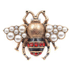 Bee Alloy Pearl Brooches PA3268