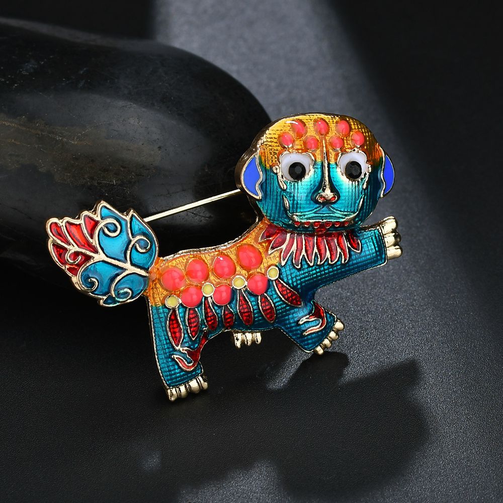 Chinese Lion Dance Brooches PA3269
