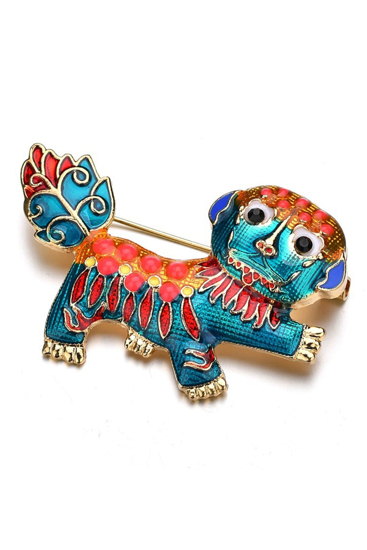 Chinese Lion Dance Brooches PA3269